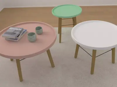 Set of Tables 3D model