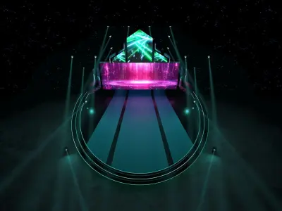 Stage Event 3D 3D model