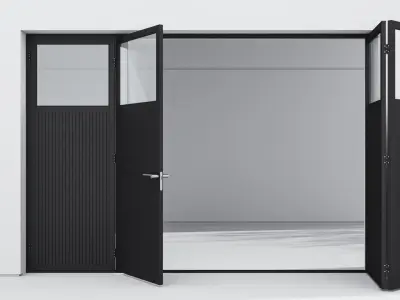 Aluminium door 100 3D model