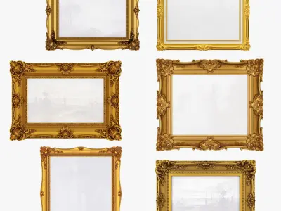 Picture frame Set v2 3D model