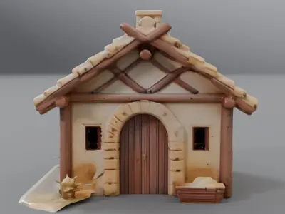 simple cabin 3D model