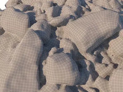 Stone Beach 3D model