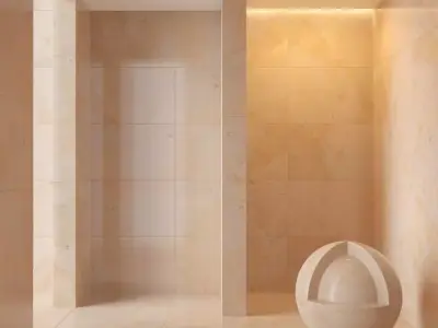 Marble wall 24 3D model