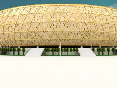 Lusail Qatar Stadium 2022 3D model