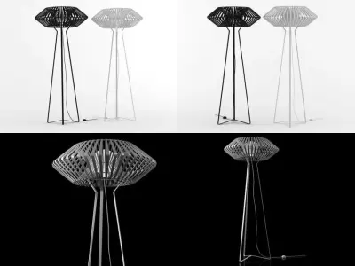 V floor lamp 3D model