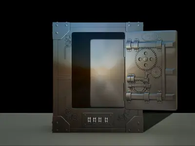 Money Box Safe Rhino IronWorks File STL for 3D Printing  3D print model