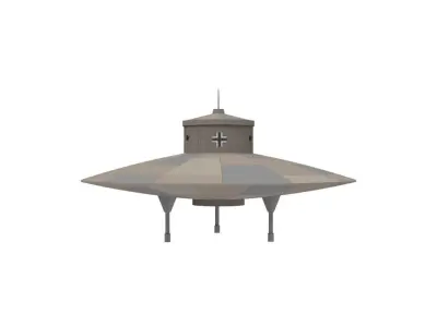German Scout Saucer WWII 3D print model