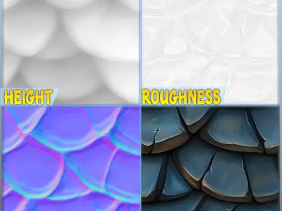 Stylized Roof Seamless Texture Texture 6