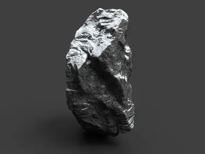 Snowy Rock 4-7 Low-poly 3D model