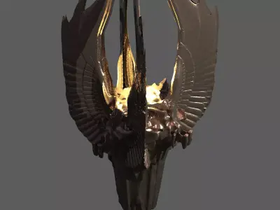 Floating Angel monolith 10 3D model