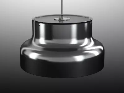 Bumling two gold pendant lights 3D model