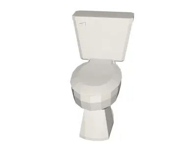Toilet Low-poly 3D model buy