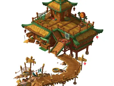 City - Dock 3D model