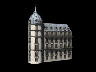 Paris Building Haussmann 3D model