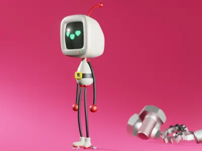 Macintosh robot 3D model