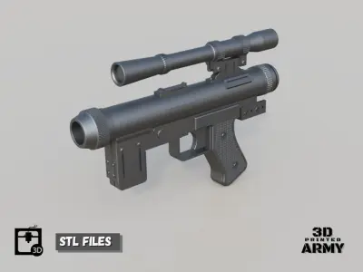 StarWars SE-14R death trooper Blaster for cosplay  3D print model