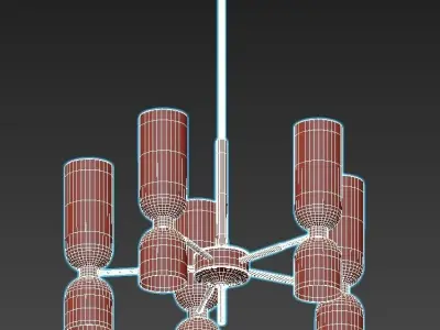 Favourite-Amusing-2877-7P light chandelier with clear glass c... 3D model