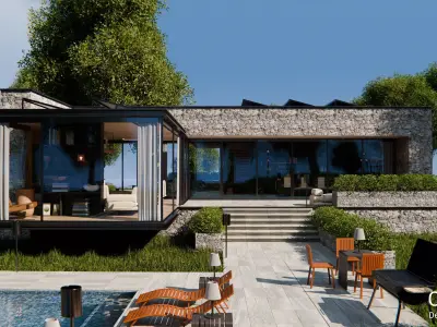 2026 Modern Modular House 14 for Blender Eevee and Cycles 3D model