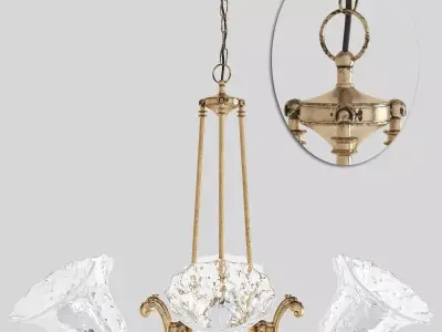 Luse Crystal Chandelier 3D model