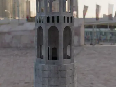 Pioneer Park Landmarks San Francisco Low-poly 3D model