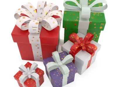 present boxes 3D model