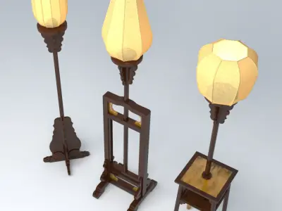 CHINESE LANTERN STAND 3D model