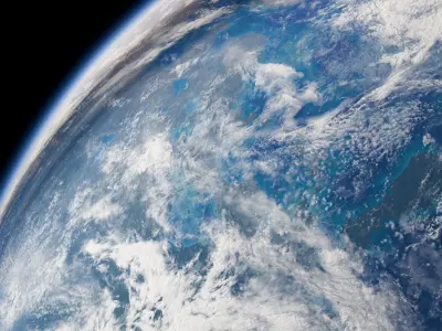 Photorealistic Procedural Planet Blender 4Plus 3D model