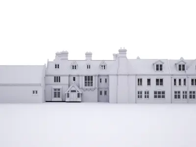 British House Broadoaks Mansion 3D model