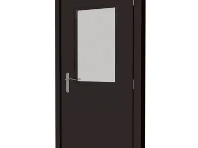 Plastic door 02 3D model