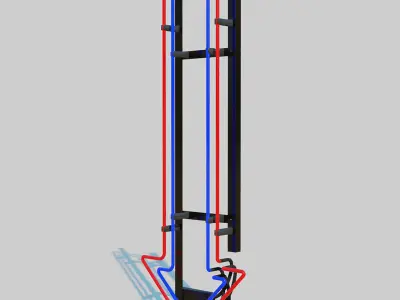 Neon Arrow Sign 3D model