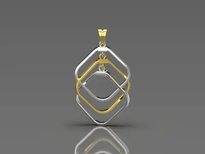 gold pendant gp0107 3D print model