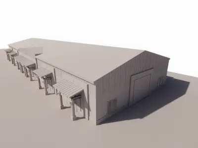 Warehouse-Warehouse Building 3D model