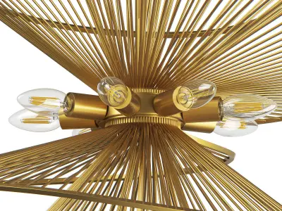 728183 Zeta Lightstar ceiling chandelier 3D model