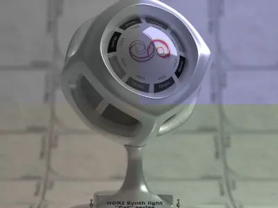 Flat 1x1 Square 4k Synth HDRI Texture