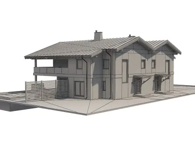 Chalet House 5 3D model