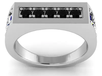 men fashion ring 3D print model purchase