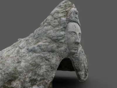 Low poly Cave  Low-poly 3D model