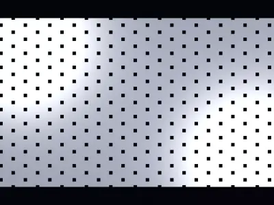 Perforated panel with 7 percent opening 25O136 3D model
