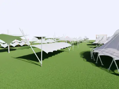 Tensile Structures Collection -A16 3D model