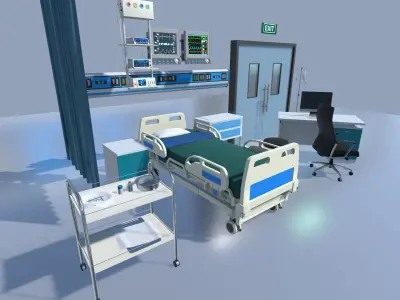 Hospital Equipments 3D model