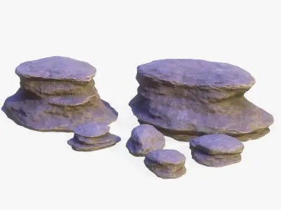 Coral Reef Stylized 3D model