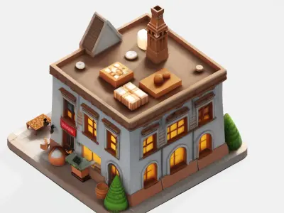 Bake Building 3D model