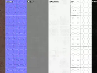 Red Paving Tiles Texture