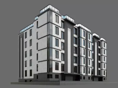 Residental Building ID027 3D model