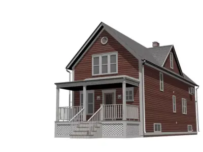 House Low-poly 3D model 26