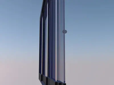 sliding glass door Free 3D model