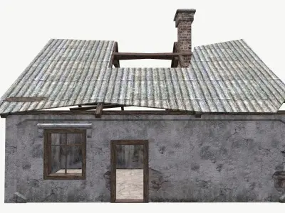 Old House 03 Low-poly 3D model