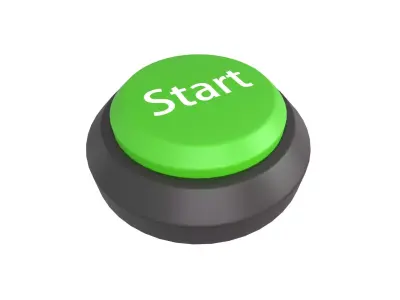 Start Button V1 005 Low-poly 3D model