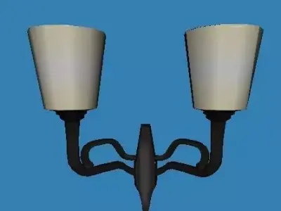 library lamp 02 3D model