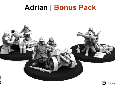 Valour Korps - Heavy Weapon Teams Set 2 3D print model